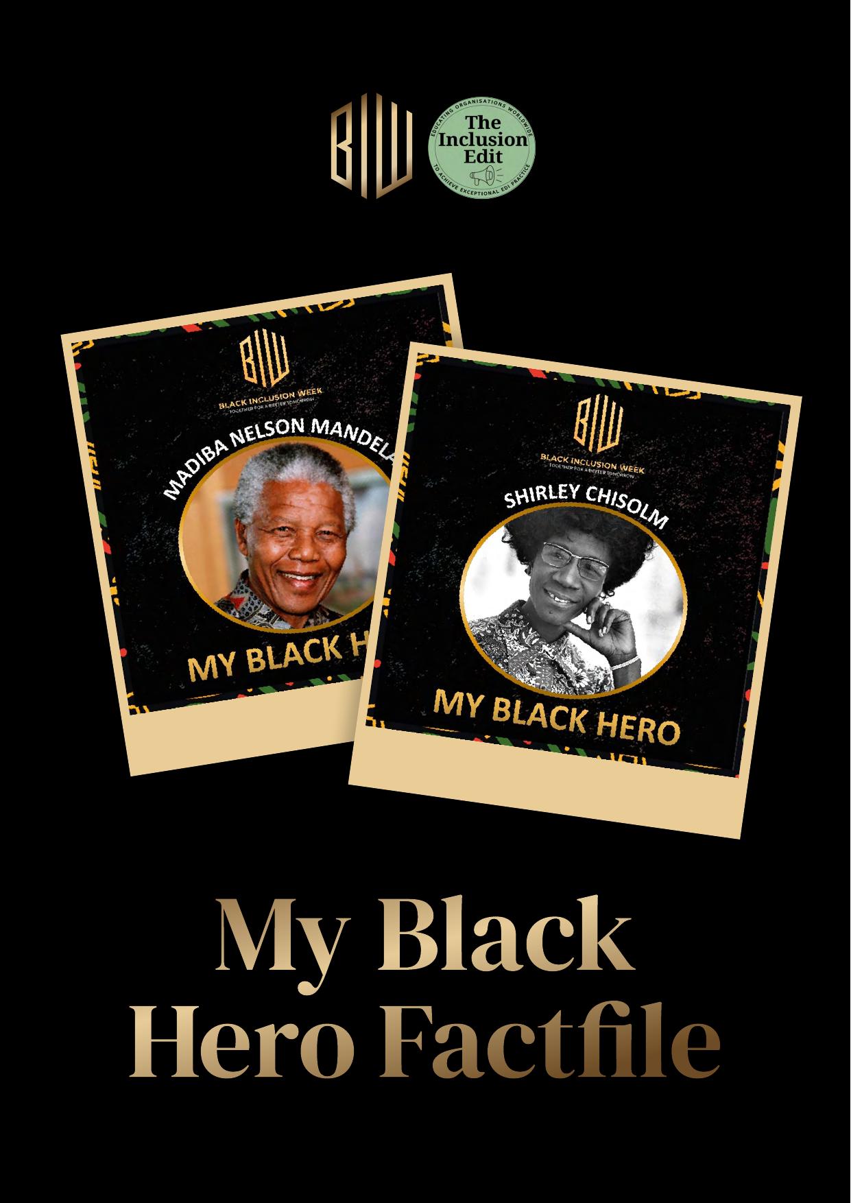 My Black Hero Factfile Template cover